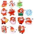 thumbnail image 1 of 25 uds broche Led Navidad broche Pin Santa Claus insignia broche para ni?os regalo fiesta favores decoraciones ShuxiuWang 8390614271029, 1 of 1