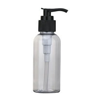SLUOHZXI Empty Plastic Pump Bottles Dispenser 1 Pack 100ml/200ml Portable Clear BPA-Free Cylinder Shampoo Lotion Hand Pump Bottle Durable Refillable Containers