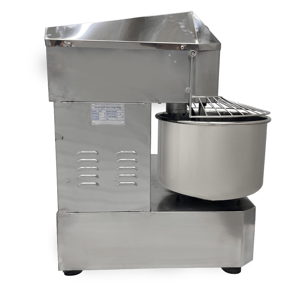 Techtongda 30QT Electric Commercial Spiral Dough Mixer Stand Mixer Kneading Flour Mixer Double Action Double Speed