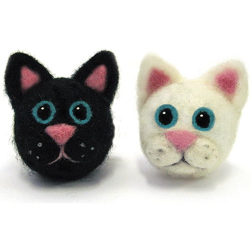 Feltworks Ball Cats Learn Needle Felting Kit