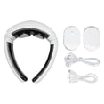 thumbnail image 2 of Pulse Neck Massager, Electrode Pads Muscle Relaxing Relieve Fatigue Electric Pulse Neck Massager 500mAh Battery White  for Daily Use, 2 of 7