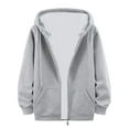 thumbnail image 5 of SNOWSONG Mens Hoodie, Big and Tall Hoodie Men's Casual Knit Long Sleeve Drawstring Hooded Sweatshirt Zipper Cardigan Jacket with Pocket, Oversized Hoodie, Mens Hoodies Pullover Gray 4XL, 5 of 5