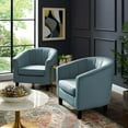 thumbnail image 2 of Tufted Armchair Accent Chair, Set of 2, Velvet, Light Blue, Modern Contemporary Urban Design, Living Lounge Room Hotel Lobby Hospitality, 2 of 4