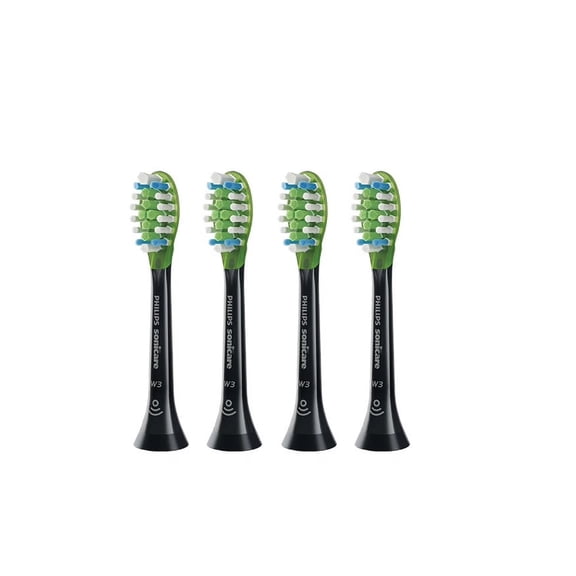 Philips Sonicare W3 Premium Black Standard sonic toothbrush heads HX9064/65, 4-pack