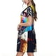 thumbnail image 2 of Fotbe Rainbow Bulldog Sunglasses Vestido Largo de Moda para Mujer, Vestido Tipo Camiseta con Manga Corta y Estilo Casual a Rayas y Bloques de Color, 2 of 6