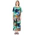 thumbnail image 1 of Inkmeso Printed Sleepwear Pajama Set For Women Short Sleeve Nightwear Soft Pj Lounge Sets, 1 of 7