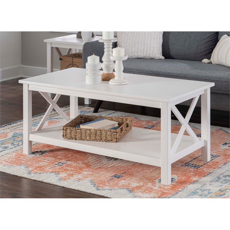 Linon Dalton Wood Coffee Table In Antique White Com Linon Dalton Wood Coffee Table In, Antique White Coffee Table With Wheels