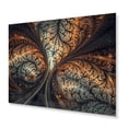 thumbnail image 2 of Designart "Fractal Fusion Blue and Orange IV" Abstract Fractal Metal Wall Art Prints, 2 of 5