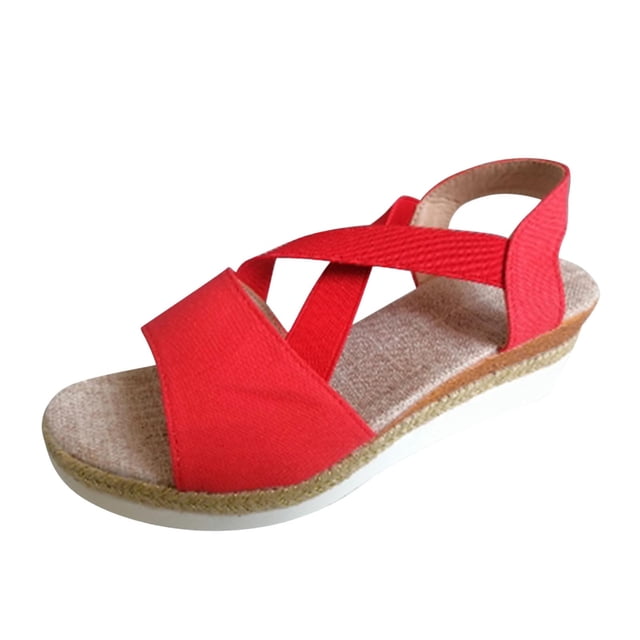 Amzcrzy Zapatos de mujer,Zapatos de mujer,Zapatillas de mujer, Sandalias informales con tiras y tacón inclinado para mujer Sandalias Mujer Zapatillas De Casa