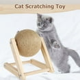 thumbnail image 1 of Scratching Toy Natural Sisal Cat Scratching Ball Solid Wood Cat Scratching Ball, 1 of 7