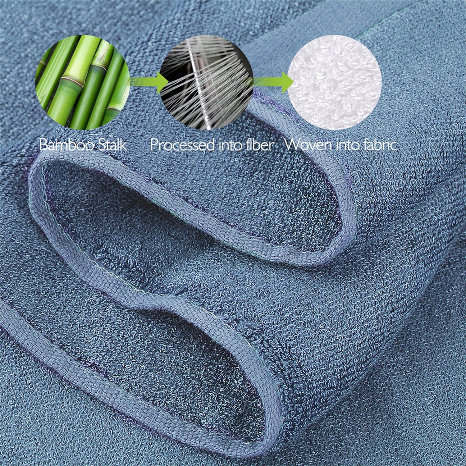 JML Bath Towel Sets, 2 Piece Bamboo Towels, Ultra Soft Touch and Absorbent Towels 27 x 55 inches (Tan)