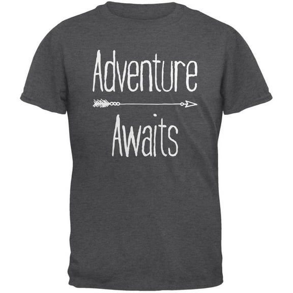 Adventure Awaits Native Arrow Dark Heather Adult T-Shirt - X-Large