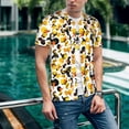 thumbnail image 6 of Rateoe Duck In Black Suit1 Pattern Men’s Baseball Short Sleeve Polo Shirt, Midweight Men's Shirt Golf Shirt Polo Shirts Quick Dry Short-3X-Large, 6 of 7