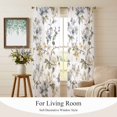 thumbnail image 4 of Farmhouse Flowers Sheer Curtains 84 Inch Length 2 Panels Set, Spring Floral Elegant Pastoral Voile Window Treatment Rod Pocket Curtains Sheers Drapes for Bedroom/Living Room/Kitchen 52"x84"x2, 4 of 8
