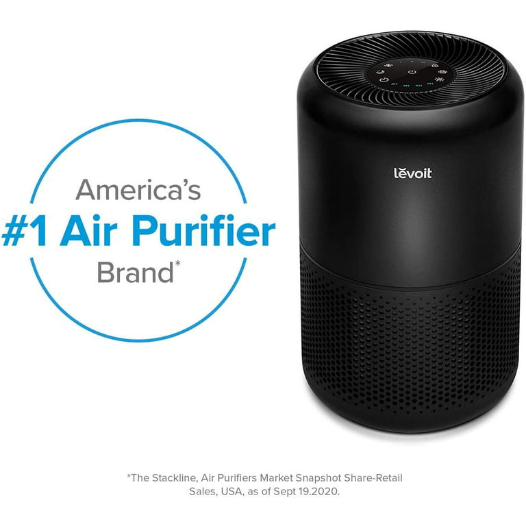 LEVOIT Air Purifier for Home Allergies Pets Hair in Bedroom, Covers Up to  1095 ft² by 45W High Torque Motor, 3-in-1 Filter with HEPA sleep mode