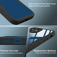 thumbnail image 5 of Compatible with iPhone 12 Case Full Body Clear Design with Built-in Screen Protector Shockproof Anti-Scratch Rugged Phone Case 360 Protective Cover for iPhone 12 6.1 inch, Black, 5 of 8