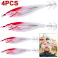 thumbnail image 5 of Señuelo Con Anzuelos Pulpo 10cm 10g Cebo Luminoso para (cabeza Cuerpo Plateado) Rojo, 5 of 5