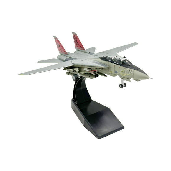 1:100 F 14 Aircraft Simulation Adults Gifts Diecast Alloy Model Fighter for Home