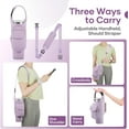 thumbnail image 4 of CozyNestFinds Carrier Bag with Phone&Flap Pockets for Stanley 40/30oz Tumbler with Handle, Insulated Neoprene Cup Holder Carrier Bag w/Shoulder & Handheld Strap Fits Stanley Cup Accessories, 4 of 17