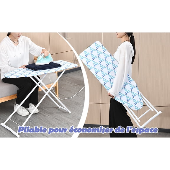 Ironing Board, Full-Size Foldable Ironing Board, Foldable Household Ironing Board, Extended Ironing Board Outside with Heat-Resistant Cover, 42 inch  TidBay