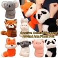 thumbnail image 2 of Animales de peluche creativos Mapache Zorro Koala Polvo Cerdo Conejo Juguete circular Envuelto alrededor del brazo Muñeco de peluche Juguetes para niños Regalos, 2 of 5
