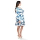 thumbnail image 2 of Vestido escote de moño Roman Fashion /Tallas Extras, 4318 (Blanco /Azul) azul 36, 2 of 5