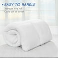 thumbnail image 3 of King Size Mattress Topper White Luxury Down Alternative Fiber Mattress Topper with Elastic band, 3 of 10