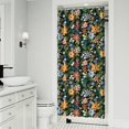 thumbnail image 2 of Watercolor Bee and Hummingbird Shower Curtain – Botanical Garden Print, 36x72 Inches, 2 of 5