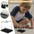 thumbnail image 1 of Péndulo de Newton, juguete de física para escritorio | Demostrador de energía cinética para decoración de oficina | Juguete científico educativo para niños, 1 of 9