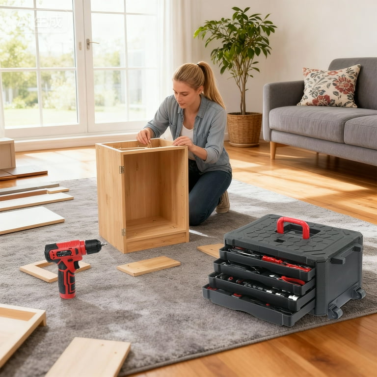 UBesGoo 148pc Tool Set, Home Hand Kit with Measure Tape