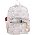 thumbnail image 4 of Madison & Dakota Beige Butterfly 17 Inch Backpack with Laptop Pocket & Removable Keychain, 4 of 10