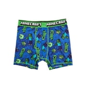 Minecraft Boys Boxer Brief Underwear, 4-Pack, Sizes XS-XL