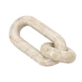thumbnail image 2 of A&B Home Small Decorative Two-Link Marble Chain with Elegant Cream Finish - 6.5x3x1", 2 of 4