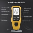 thumbnail image 4 of LC-100 Yellow Coating Thickness Gauge, 0-2000μm Range, 1μm Resolution, Auto-Substrate Detection for Fe/NFe Substrates, Ideal for Automotive Paint, Chrome, Anodized Coatings - Includes Calibration, 4 of 6