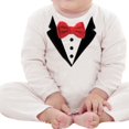 thumbnail image 1 of Newborn Boys Formal Suit Party Tuxedo Gentleman Romper, 1 of 2