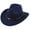 Navy Blue, variant on Cowboy Hat,Fashionable Wide-Brim Cowgirl Hat Featuring Moisture-Wicking Sweatband,Practical Safari Hat with Adjustable Windproof Strap,Navy Blue