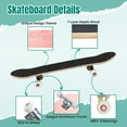 thumbnail image 4 of 31'' Complete Skateboard 7 Layer Canadian Maple Double Kick Deck Skateboards pink sparkle candys Skate Board for Beginner Adult Gifts, 4 of 5