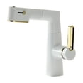 thumbnail image 1 of Multifunctional Bathroom Faucets, Pull Out Basin Mixer Sink Faucet, Gourmet LED Temperature Tap 360° Tapware Crane Brass ,Versatile Features, 1 of 6