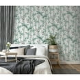 thumbnail image 4 of Bamboo & Blossom White Wallpaper - 20.8 in. W x 33ft L - Double Roll, 4 of 5