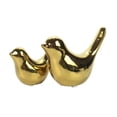 thumbnail image 3 of 2 estatuas de pájaros, esculturas de animales, adornos de escritorio coleccionables, figuras decorativas para la entrada, estantería, mesa, centro de Oro, 3 of 8