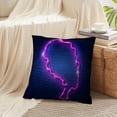 thumbnail image 3 of LALILO Throw Pillow Covers Afro Retro Girl Neon Sign African Cushion Cover 18" x 18", 2 Pack, 3 of 6