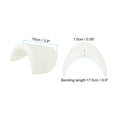 thumbnail image 2 of Uxcell 4 Pairs Shoulder Pads, Costume Shoulder Pads Large Breathable Sponge Pads Thick for Women Clothing Men , White, 2 of 6