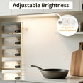 thumbnail image 4 of Under Cabinet Lighting 12 inches, 81 LED Motion Sensor Light Indoor with 3 Color Dimmable, Battery Operated Closet Lights Rechargeable Lamp, Magnetic Under Counter Night Light for Kitchen - 2 Pack, 4 of 7