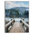 thumbnail image 1 of Cuadro Decorativo - Lago de montaña Jr  Impresión en canvas, estrechado, 1 of 2