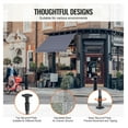 thumbnail image 5 of Patio Awning Retractable 98x47 inch, Outdoor Sun Shade Canopy, Manual Crank Adjustable Awning for Patio, Balcony, Deck - Dark Gray, 5 of 7