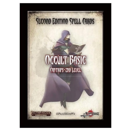 Legendary Games LEG413SSC03PF2 Pathfinder Second Edition Spell Cards - Occult Basic