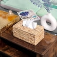 thumbnail image 5 of Water Hyacinth Tissue Box Cover - 11 x 6.7 x 4.3" Woven Tissue Box Holder - Rectangular Tissue Holder ,Facial Paper Napkin Dispenser Holder for Living Room, Bedroom, Bathroom(Natural), 5 of 8