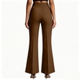 thumbnail image 4 of Resicozy Womens High Waisted Wide Leg Flare Dress Pants with Pockets Business Casual Slacks for Office and Work Trousers 2026 Earthy Yellow M, 4 of 9