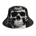 thumbnail image 1 of Fotbe Magician Hat Skull Sombrero Tipo Pescador con Estampado – Sombrero de Sol de Algodón de Moda para Playa, Golf, Pesca, 1 of 6