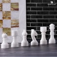 thumbnail image 3 of Radicaln White and Green Marble Chess Set 12 Inch Handcrafted Game Board – Premium Strategy Gift for Dad, Husband or Mentor – Father’s Day Present, 3 of 7